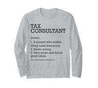 Consultant fiscal Définition d'emploi Consultant drôle personnalisé Manche Longue