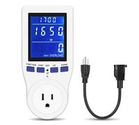 Consumption de moniteur à usage électrique, moniteur d'utilisation électrique domestique, amplificateur de tension énergétique, kill mètre testeur avec rétroéclairage, protection contre les surcharges