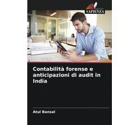 Contabilità Forense E Anticipazioni Di Audit In India