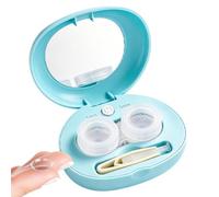 Contact Cleaner Case Portable Ultrasonic Magnetic Lid with Tweezers | Advanced Ultrasonic Accent, Rechargeable Deep Cleaning Lens Case Kit, Keep Contact Lenses Fresh Clear Daily For Healthy Eye