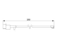 Contact d'avertissement BOSCH 1 987 474 574, usure des plaquettes de frein...