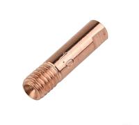 Contact de soudage MIG pour pointes MB15AK compatible M6 x 25 mm Filetage 0,6 0,8 1,0 1,2 mm Tailles de pointe 10 pièces pour une performance constante (1,0 mm)