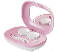 Contact Lens Cleaner Case Vibrating Deep Clean Contact Lens(Pink (Large))