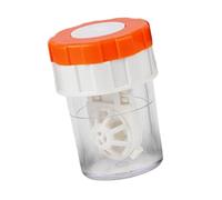 Contact Lens Cleaner - Manual Rotating Wash Case | Portable Mini Container | 5x3.6cm Compact PP Soaking Tool, Hand-Twist Cleaning Washer Box for Travel, Dorm, Office & Daily Eye Care