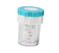 Contact Lens Cleaner - Manual Rotating Wash Case | Portable Mini Container | 5x3.6cm Compact PP Soaking Tool, Hand-Twist Cleaning Washer Box for Travel, Dorm, Office & Daily Eye Care