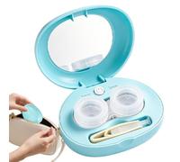 Contact Lens Cleaner with Mirror Ultrasonic Deep Cleaninsg Rechargeable | Soft Hard Contact Lens Cleaner for Home Office Dailsy Commuting Travel Road Trip Vacation
