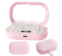 Contact Lens Cleaning Case-LCD Display Precision Timer,Provides Advanced High Frequency Protein Removal,Enhances Daily Eye Comfort,Supports Rechargeable USB Portability,Durable Leak Proof Travel Build