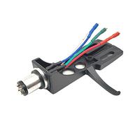 Contact noir à 4 broches, tête pivotante Shell, support pour table rotative Phono, accessoires de boîtier de tête de table pivotante, métal, pliable, clip à ressort, pince de serrage