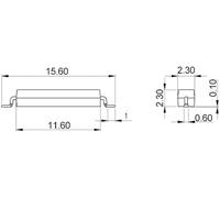Contact Reed CMS StandexMeder Electronics MK16-C-2 Bulk 9161879023 1 NO (T) 200 V/DC, 200 V/AC 0.4 A 10 W