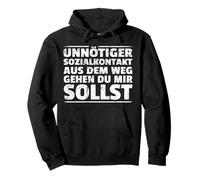 Contact Social Inutile Sortez Moi du Chemin Déclaration Cool Sweat à Capuche