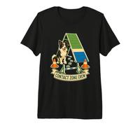 Contact Zone Crew Chien Agility Rampe T-Shirt Haut de Gamme