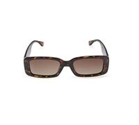 Contacta, Bold Lunettes de soleil pour femme avec verres polarisés, monture résistante et rectangulaire, vision claire, couleur Demi avec lentille marron, emballage avec sac à lunettes, 29 g
