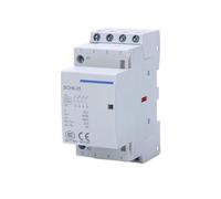 Contacteur 4P 220V AC 16A 25A 4No 4Nc 2No 2Nc 3No 1Nc 3 phases 16 25 Amp A 4 Polo 230 220 230V 4Na Din Rail automatique domestique(230V 25A 2NO 2NC)