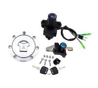 Contacteur À Clé Moto Compatible Avec NSR125 1993-2000 2001 2002 2003 2004 Moto 4 Fils Interrupteur D'allumage Essence Huile Bouchon De Réservoir De Carburant Couvercle Serrure Clé Ensemble