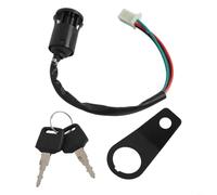 Contacteur à d'allumage pour moto pour 50cc 150cc avec support et 2 clés interrupteur 2 positions pour quad scooter pour dirt bike kit complet câbles