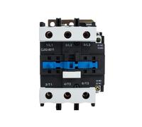 Contacteur AC 80A CJX2-8011 8001 LC1, 3 Phases, 3 pôles, sans Tension de Bobine, 380V, 220V, 24V, 50Hz, monté sur Rail Din, 3P + 1NO, 1NC(8011 AC24V)