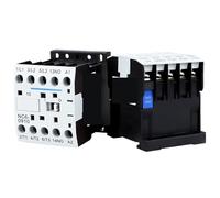 contacteur AC CJX2-K1210 0910 0610 24 V 220 V 380 V 6 A 9 A 12 A, rail DIN, 3 pôles, 1 NO/3 NF, tension de bobine(NXC-09M01 AC,220V)