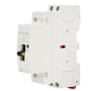 Contacteur AC Domestique, 2P 25A 220V 50Hz Montage sur Rail DIN de Contrôle de Circuit avec Interrupteur de Commande Manuel (2NO)