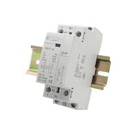 Contacteur AC domestique sur Rail Din, 2P 16A/20A/25A 220V/230V 50/60Hz, 1NO 1NC/2NO/2NC(2P 25A 1NO 1NC)