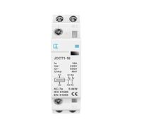Contacteur AC domestique sur Rail Din, 2P 16A/20A/25A 220V/230V 50/60Hz, 1NO 1NC/2NO/2NC for maison intelligente(2P 20A 2NC)