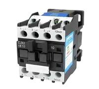 Contacteur AC LC1 CJX2-1810 18A, 3 phases, 3 pôles, sans tension de bobine, 380V, 220V, 110V, 36V, 24V, 50/60Hz, monté sur Rail Din, 3P + 1NO, ouverture normale(CJX2-1801(NC) 42VAC)