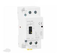 Contacteur AC modulaire domestique GYHC 2P 40A 63A 2NO ou 2NC, commande manuelle, 1 pièce(2P 63A 2N0 220V)