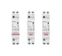 Contacteur AC modulaire domestique monté sur rail Din | For maison intelligente hôtel AC220V 2P 16A 20A 25A 2NC 2NO 1NO1NC 50/60Hz(1P 25A 1NC)