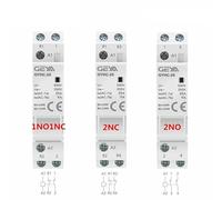 Contacteur AC modulaire domestique monté sur Rail Din, for maison intelligente, hôtel, AC220V 2P 16A 20A 25A 2NC 2NO 1NO1NC 50/60Hz(2P 16A 2NO)