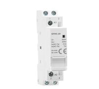 Contacteur AC Modulaire GYHC-25, 2P 25A 2NO 24VAC, Interrupteur De Commande À Montage Sur Rail DIN Pour Éclairage, Pompe Ventilation, Chauffe-eau Et Utilisation Panneaux(2P 25A 2NO 220VAC)
