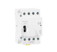 Contacteur AC Modulaire GYHC-63 4P 63A 2NO2NC, Bobine 220V, 50/60Hz, Montage Sur Rail DIN, Interrupteur Manuel Pour Éclairage Domestique, Ventilation, Contrôle Du Chauffe-eau(4P 63A 2NO2NC 220V)