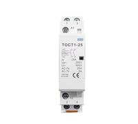 Contacteur AC Modulaire TOCT1-25 2P 16A 2NC, 220V 230V 50/60Hz, Interrupteur De Contact Domestique Sur Rail DIN Pour L'éclairage, Le Chauffage Et Contrôle La Ventilation(25A,2NO)