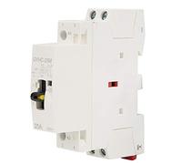 Contacteur AC sur Rail Din, 2P 25A 220V 50Hz avec Interrupteur de Commande Manuel Contacteur AC Domestique pour Utilisation dans les Ménages Privés pour Contrôler la Protection