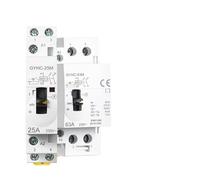 Contacteur ca à commande manuelle 2P 4P 25A 63A 220V/230V 50/60Hz, contacteur modulaire domestique sur Rail Din 2NO 2NC 4NO(4P 25A 2NO2NC)