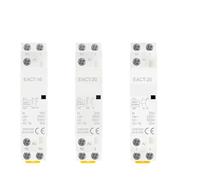 Contacteur CA modulaire domestique for montage sur rail DIN, 2 pôles, 16 A, 20 A, 25 A, 2 NO, 2 NF, 1 NO, 1 NF, 220 V CA, 230 V CA, 50/60 Hz. for maison, hôtel.(2P 16A 1NO1NC)