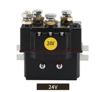 Contacteur CC 400 A 2PDT 12 V 24 V 36 V 48 V 60 V, alliage d'argent, treuil électrique for contrôler la rotation avant et arrière du moteur(24V)
