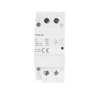 Contacteur CC GYHC-63, bobine 24 V CC, 2 pôles, 220 V, 40/63 A, 2 NO, 2 NC, 1 NO, 1 NC, type rail DIN, 1 pièce(2P 63A 2NO DC24V)
