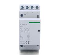 Contacteur CC HCH8s-25 4P 16A 25A 4NO 2NO 2NC DC12V DC24V Contacteur domestique automatique type rail DIN(4P 25A 2NO2NC DC24V)