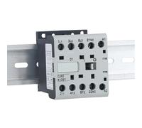 Contacteur CJX2-K DC24V DC36V DC48V 6A 9A 12A AC Rail DIN 3P 3 principaux 1NO/3 principaux 1NC Tension de bobine 1 pièce(Cjx2-kz-0910,48V)