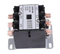 Contacteur CVC pour systèmes de ventilation et de climatisation de chauffage - Interrupteur d'alimentation 40 A 3 pôles 220 V AC avec contacts argentés et boîtier en matériau PP (220V)