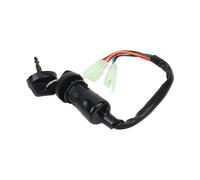 Contacteur D'allumage 5 Fils 3 Positions avec Clé De Sécurité Et Capuchon Anti-poussière pour Quad Moto Tout-Terrain