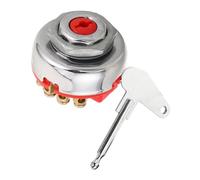 Contacteur D'allumage à Clé 0-1-2-3, 8 Broches Métal | Antivibrations, Interface Standard, Montage Plug And Play, pour Tracteurs et Quads, Usage Extérieur