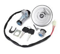 Contacteur d'allumage pour Moto Cbf125 2009 2010 2011 2012 2013 : kit d'accessoires Comprenant Le contacteur d'allumage, Le verrou de Bouchon de réservoir, Le câble de Verrouillage et Les clés
