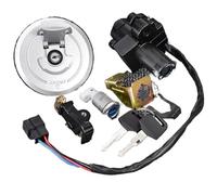 Contacteur d'allumage pour Moto XRV750 Africa Twin (1993-1994) - Référence : 35100-MY1-007. Comprend également Un Bouchon de réservoir et Une clé de Verrouillage de Selle.