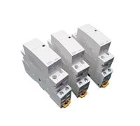 contacteur de courant alternatif 25A Modular Contactor 2P 2NO or 2NC 1NO1NC 24V 110V 220V Automatic Household Contactor Rail Type(25A 1NO1NC AC220V)