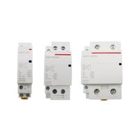 contacteur de courant alternatif Contacteur modulaire 2P 16-100 A AC 110 V 220 V for rail, contrôleur 2 NO, 2 NC, 1 NO, 1 NC, for maison et hôtel(AC 220V,16A_2NC)