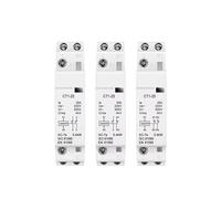 contacteur de courant alternatif Contacteur modulaire domestique monté sur rail, 2P 16A 20A 25A 2NO 2NC 1NO 1NC AC 220V AC 230V, for maison, hôtel(2P 25A 2NO)