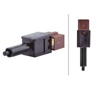HELLA Interrupteur commande d'embrayage (gestion du moteur) 6DD 010 966-571 2 pôles connecteur marron