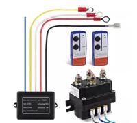 Contacteur de relais solénoïde de treuil 12 V 500 A avec kit de télécommande sans fil pour treuil électrique tout-terrain adapté pour VTT et UTV