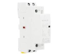 Contacteur de Tension CC, 25A 12V/24V BCH8-25 2NO Commutateur de Contacteur Modulaire CC, Contacteur de Tension Domestique Montage sur Rail Din pour SystèMe de ContrôLe Intelligent (DC 24V)