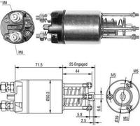 Contacteur, démarreur MAGNETI MARELLI 940113050460 pour A 112 0.9 1981-1986